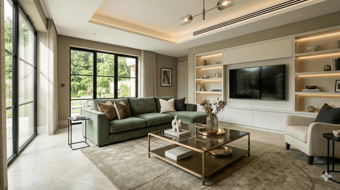 Elegant interior lounge representing the lifestyle and quality clients want to achieve