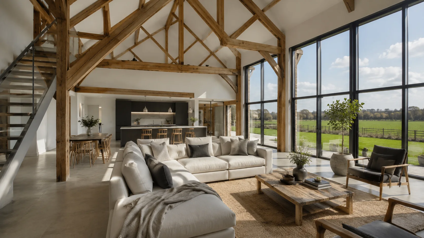 A British residential property undergoing careful refurbishment