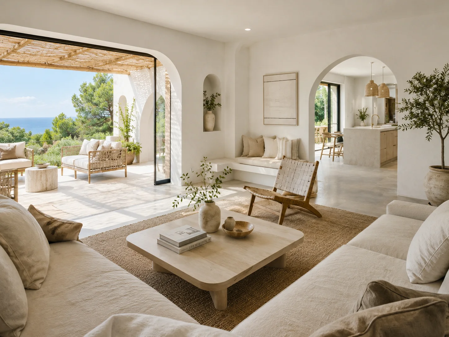 A restrained coastal interior opening onto the sea