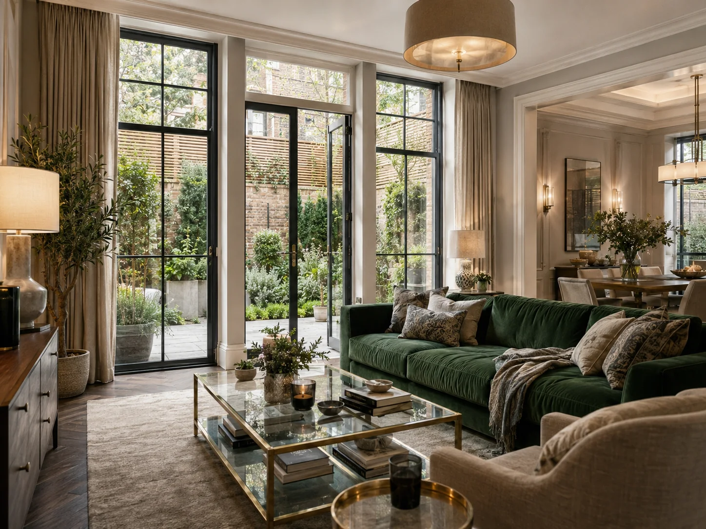 A calm traditional British living room